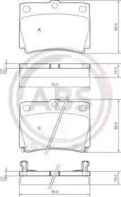 Комплект тормозных колодок, дисковый тормоз A.B.S. купить