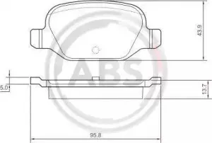 Комплект тормозных колодок, дисковый тормоз A.B.S. купить