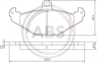 Комплект тормозных колодок, дисковый тормоз A.B.S. купить