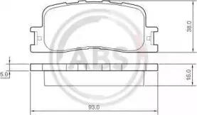 Комплект тормозных колодок, дисковый тормоз A.B.S. купить