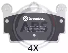 Комплект тормозных колодок, дисковый тормоз A.B.S. купить