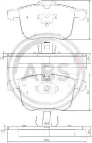 Комплект тормозных колодок, дисковый тормоз A.B.S. купить