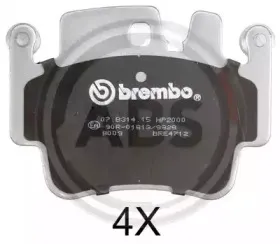 Комплект тормозных колодок, дисковый тормоз A.B.S. купить