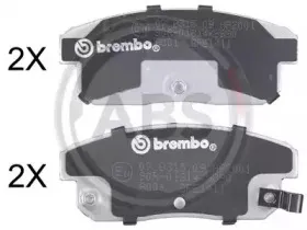 Комплект тормозных колодок, дисковый тормоз A.B.S. купить