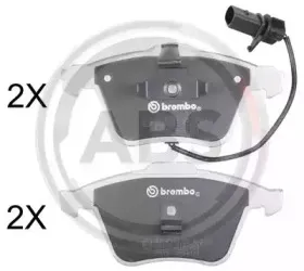 Комплект тормозных колодок, дисковый тормоз A.B.S. купить