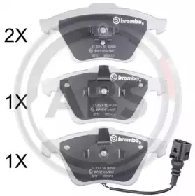 Комплект тормозных колодок, дисковый тормоз A.B.S. купить