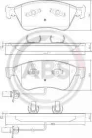 Комплект тормозных колодок, дисковый тормоз A.B.S. купить