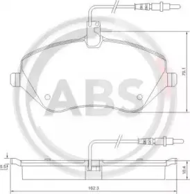 Комплект тормозных колодок, дисковый тормоз A.B.S. купить