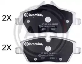 Комплект тормозных колодок, дисковый тормоз A.B.S. купить