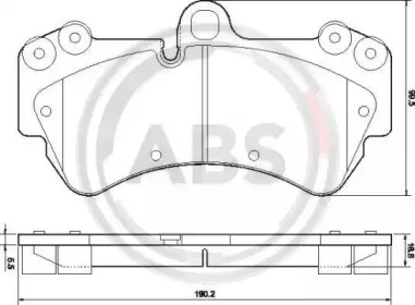Комплект тормозных колодок, дисковый тормоз A.B.S. купить