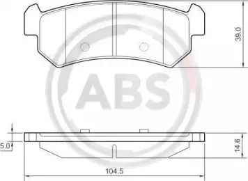Комплект тормозных колодок, дисковый тормоз A.B.S. купить