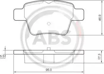 Комплект тормозных колодок, дисковый тормоз A.B.S. купить