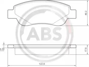 Комплект тормозных колодок, дисковый тормоз A.B.S. купить