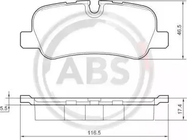 Комплект тормозных колодок, дисковый тормоз A.B.S. купить