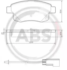 Комплект тормозных колодок, дисковый тормоз A.B.S. купить