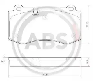 Комплект тормозных колодок, дисковый тормоз A.B.S. купить