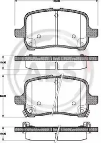 Комплект тормозных колодок, дисковый тормоз A.B.S. купить