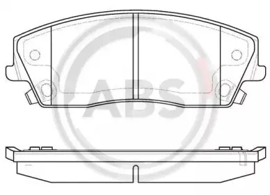 Комплект тормозных колодок, дисковый тормоз A.B.S. купить