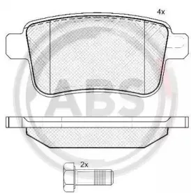 Комплект тормозных колодок, дисковый тормоз A.B.S. купить