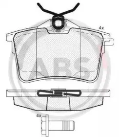 Комплект тормозных колодок, дисковый тормоз A.B.S. купить