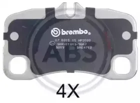 Комплект тормозных колодок, дисковый тормоз A.B.S. купить