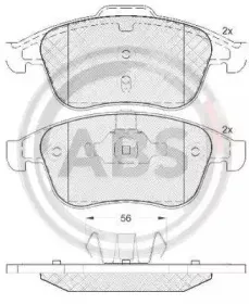 Комплект тормозных колодок, дисковый тормоз A.B.S. купить