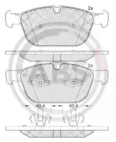 Комплект тормозных колодок, дисковый тормоз A.B.S. купить