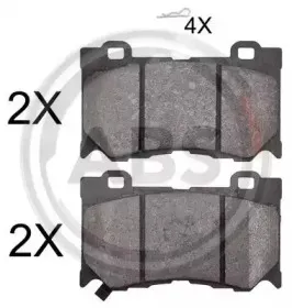 Комплект тормозных колодок, дисковый тормоз A.B.S. купить