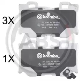 Комплект тормозных колодок, дисковый тормоз A.B.S. купить