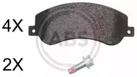 Комплект тормозных колодок, дисковый тормоз A.B.S. купить