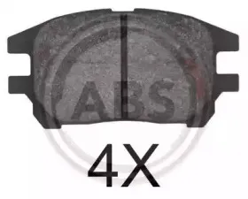 Комплект тормозных колодок, дисковый тормоз A.B.S. купить