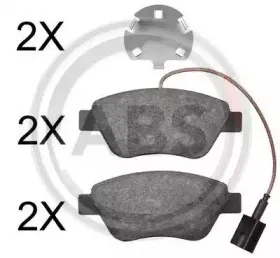 Комплект тормозных колодок, дисковый тормоз A.B.S. купить