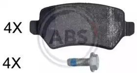 Комплект тормозных колодок, дисковый тормоз A.B.S. купить