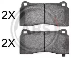 Комплект тормозных колодок, дисковый тормоз A.B.S. купить