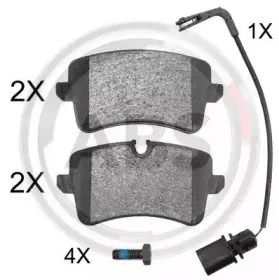 Комплект тормозных колодок, дисковый тормоз A.B.S. купить