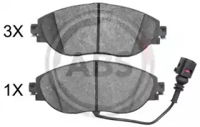 Комплект тормозных колодок, дисковый тормоз A.B.S. купить