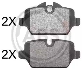 Комплект тормозных колодок, дисковый тормоз A.B.S. купить