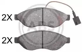 Комплект тормозных колодок, дисковый тормоз A.B.S. купить