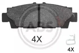 Комплект тормозных колодок, дисковый тормоз A.B.S. купить