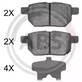 Комплект тормозных колодок, дисковый тормоз A.B.S. купить