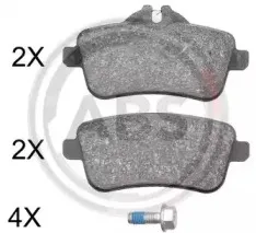 Комплект тормозных колодок, дисковый тормоз A.B.S. купить