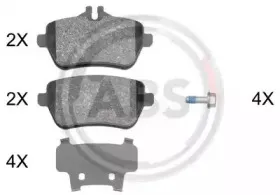 Комплект тормозных колодок, дисковый тормоз A.B.S. купить