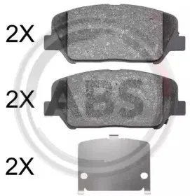 Комплект тормозных колодок, дисковый тормоз A.B.S. купить