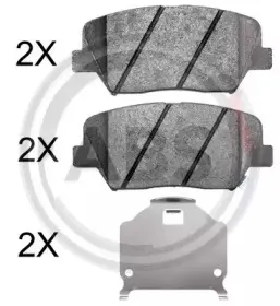 Комплект тормозных колодок, дисковый тормоз A.B.S. купить