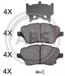 Комплект тормозных колодок, дисковый тормоз A.B.S. купить