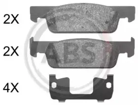 Комплект тормозных колодок, дисковый тормоз A.B.S. купить