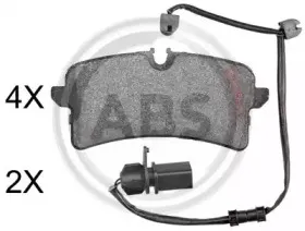 Комплект тормозных колодок, дисковый тормоз A.B.S. купить