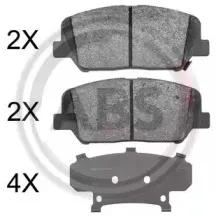 Комплект тормозных колодок, дисковый тормоз A.B.S. купить