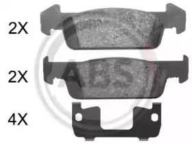 Комплект тормозных колодок, дисковый тормоз A.B.S. купить