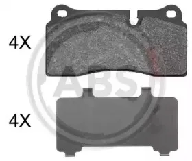 Комплект тормозных колодок, дисковый тормоз A.B.S. купить